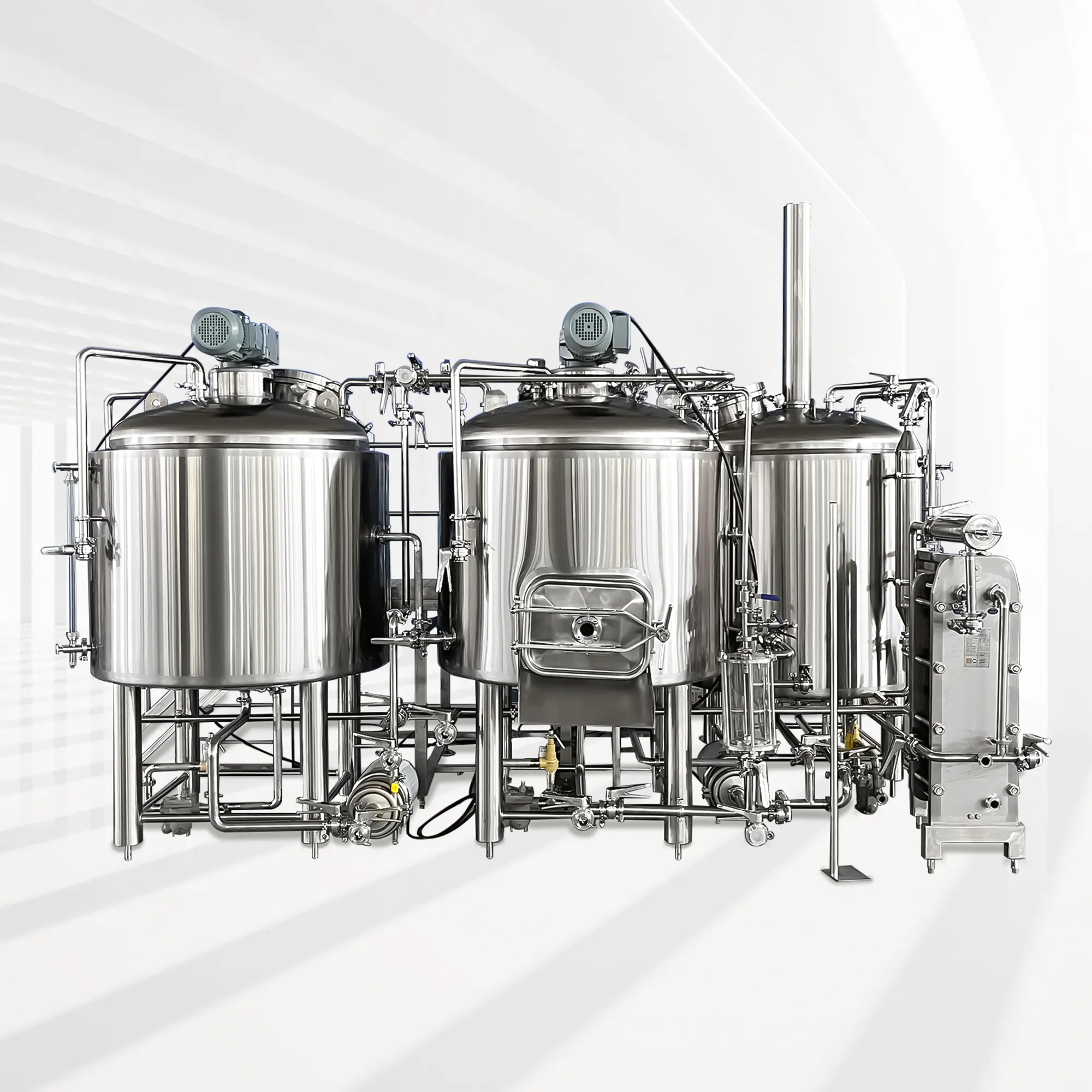 500L 1000L 3-vessel Brewhouse brew equipar cerveja tanque de aço cervejaria máquina fornecedor/fermentação tanque equipamentos de fermentação
