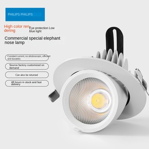 モダンなLEDダウンライト象の鼻のデザイン360度Cobスポットライト中小企業向け衣料品店展示会オフィス - Product Image 5