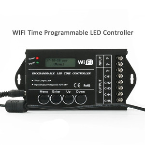 Контроллер времени для светодиодов, программируемый TC420 24 В/TC42 Wifi 20A RGB DC 12 В RGB для общей выходной 5 каналов общего анода - Product Image 5