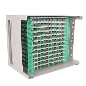 FTTH 19&quot; 5U Subrack 144 Port 288 Core LC Plug In <strong>Modules</strong> Eurocard Fiber Optic <strong>Patch</strong> <strong>Panel</strong> - Product Image 1