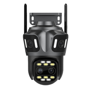 12Mp Icsee 8X hibrid Zoom Dome kamera dört lensler Wifi otomatik izleme açık güvenlik kablosuz hibrid Zoom İnsan algılama PTZ CMOS - Product Image 1