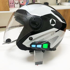 Auriculares para casco de motocicleta, sistema de comunicación 5,3, auriculares inalámbricos para dos personas con intercomunicador, altavoz HD, intercambio de música - Product Image 5