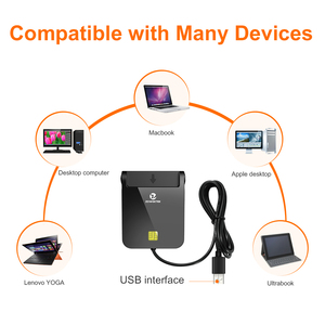 ZOWEETEK IC Card <strong>Reader</strong> ISO 7816 USB Smart <strong>Reader</strong> Writer Plug and Play ATM Debit Bank Credit Card <strong>Reader</strong> Payment - Product Image 3