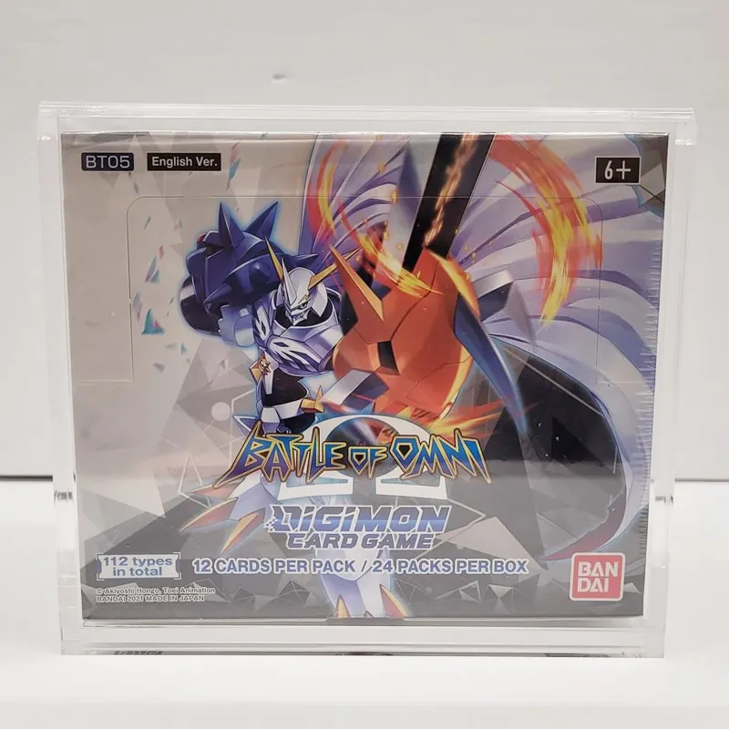 Digimon OEM Custom Acryl Booster Box Pokemon TCG Sammel karte Booster Box Acryl Vitrine