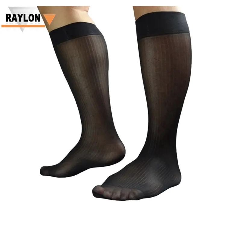 RL-A1356 mens sheer jurk sokken mannen zomer dunne sokken voor verkoop