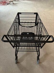 Chariot de courses de supermarché de taille standard 180L, chariot de courses en métal de 180L avec 4 roues - Product Image 5