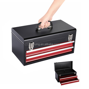 红色涂层重型工具箱/花园车库车间工具箱手推车工具柜 - Product Image 6