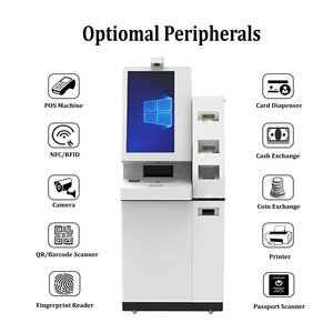 Quiosco de autoservicio con pantalla táctil con escáner de código QR e impresora térmica para pagos sin efectivo en centros comerciales y bancos - Product Image 5