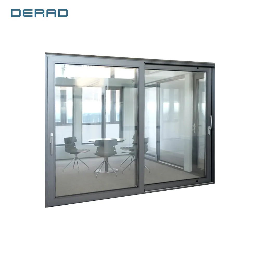 L'ascensore personalizzato della fabbrica e le porte scorrevoli fanno di vetro temperato di profilo di alluminio per la biblioteca di edificio commerciale dell'hotel