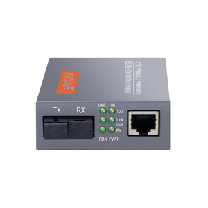 Convertidor de medios Ethernet 100/1000 10/1000 Base-T a Base-SX/LX Transceptor de fibra - Product Image 1