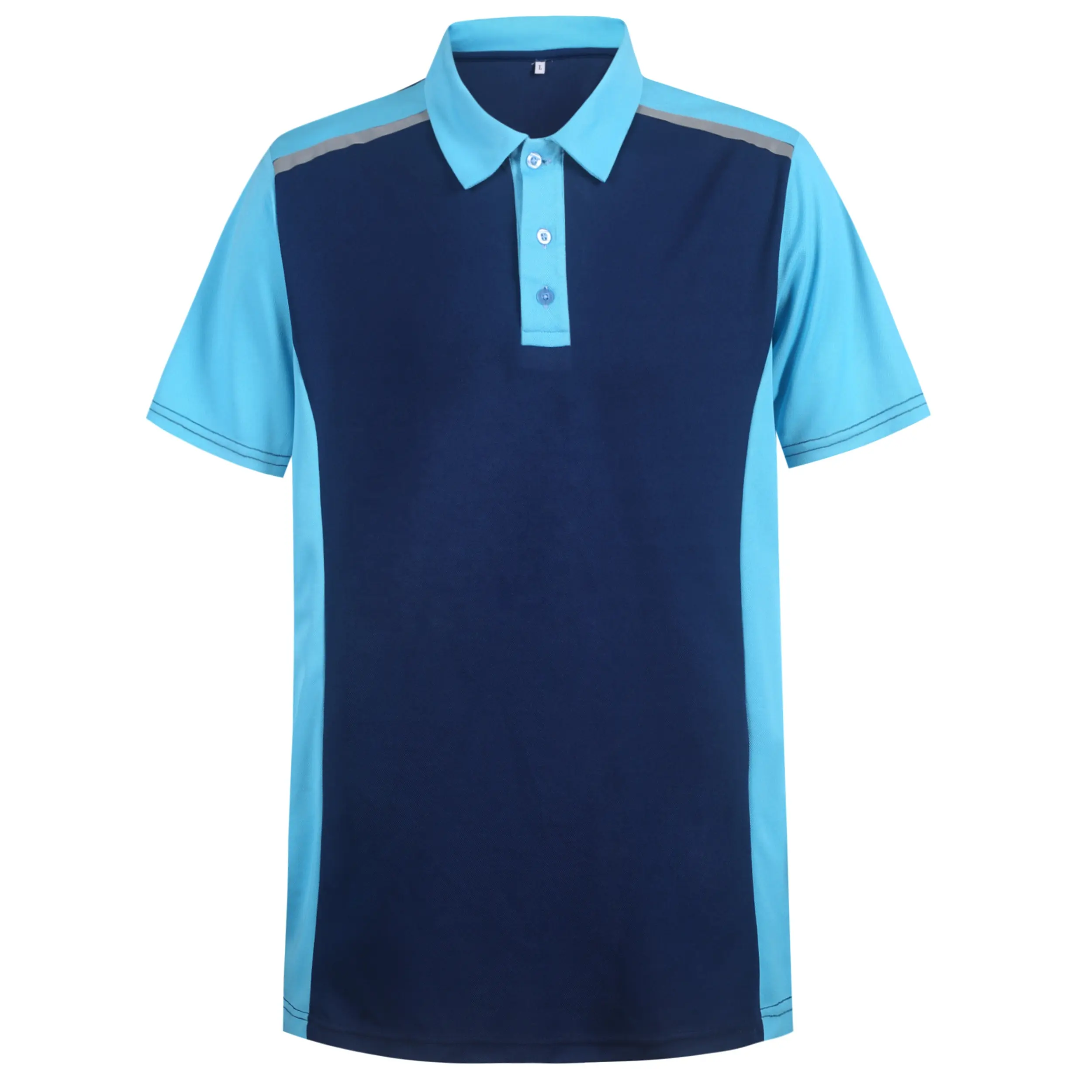 Logo personalizzato con abbigliamento campione polo da golf da uomo casual in cotone o poliestere traspirante uniforme aziendale bule
