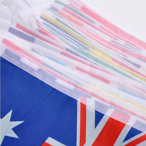 Новый дизайн: Гирлянда из 32 флагов стран мира, полиэстер, для декора, игр, национальных праздников, подвесные флаги-гирлянды - Product Image 6