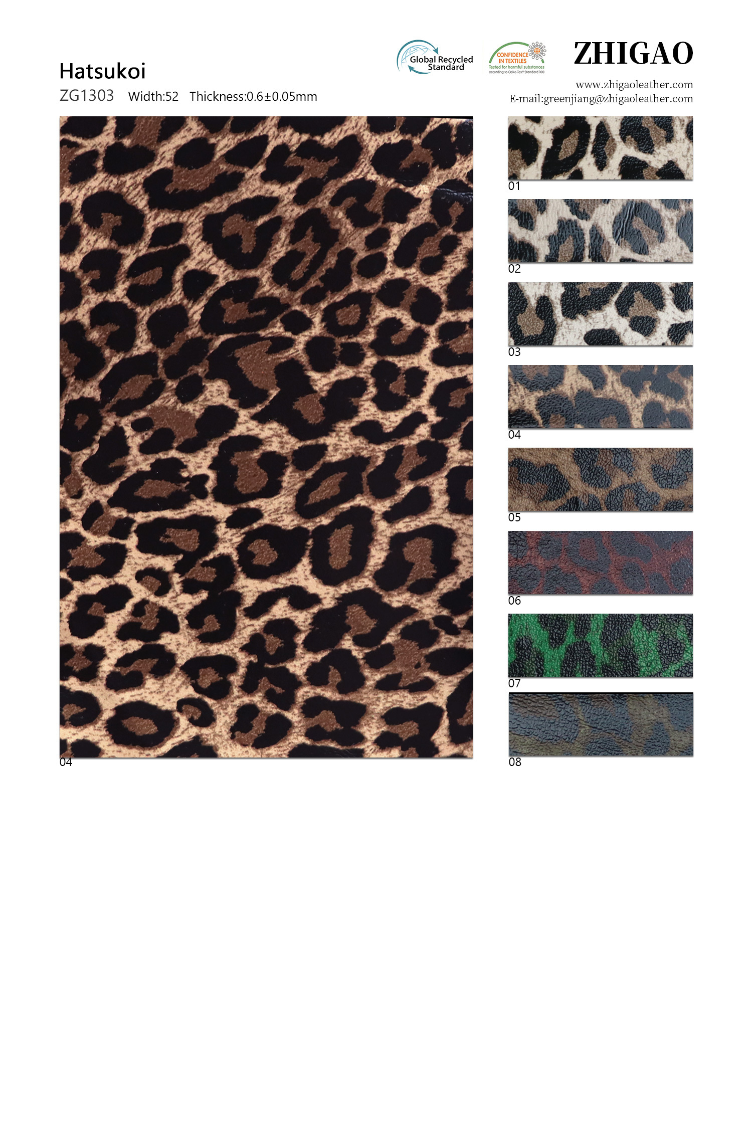 Carte de couleurs
