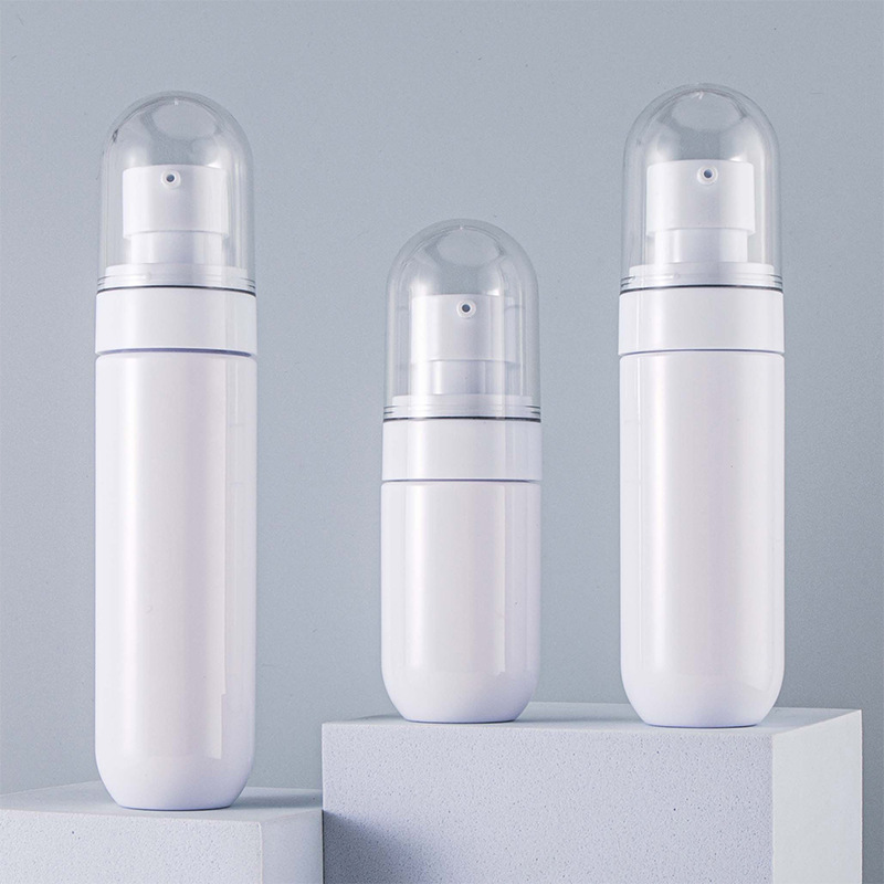 White bottle + silver