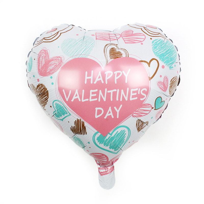 Cœur graffiti frais de 18 pouces pour la Saint-Valentin.
