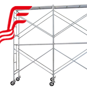 HDG建設機能アルミレイシャーリングロック足場システム多方向Echafaudage販売亜鉛メッキ仕上げ - Product Image 1