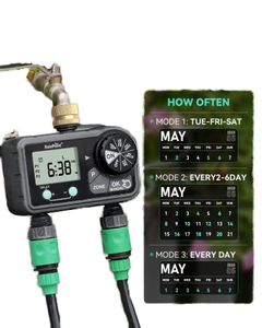 2 Zone Digital Water Timer Controller per la casa da giardino rubinetto per irrigazione estiva - Product Image 3