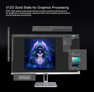 OEM ODM 24 Inch Silver AIO Pc Monoblock Rotatable I3 I5 I7 Optional Window10 <strong>Desktop</strong> 16GB <strong>DDR</strong> All in One <strong>Computer</strong> - Product Image 3