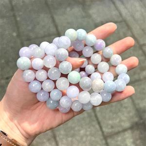 天然翡翠ブレスレット三色多色13 ~ 14mmミャンマー女性翡翠ブレスレットチャームブルマ翡翠男性ブレスレット大人用 - Product Image 5