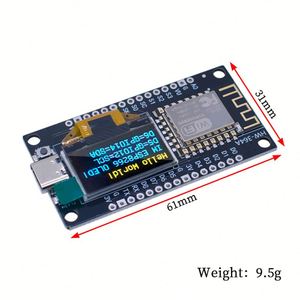 Scheda di sviluppo NodeMCU ESP8266 con Display OLED da 0.96 pollici CH340G modulo WiFi ESP-12F TYPE-C USB - Product Image 5