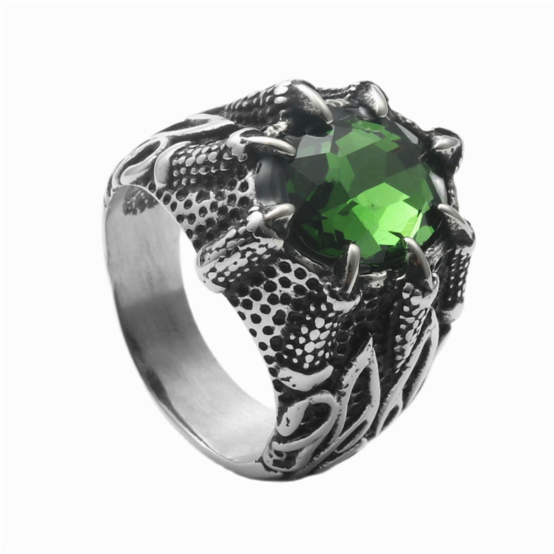 Vintage Silver Green Stone (US)