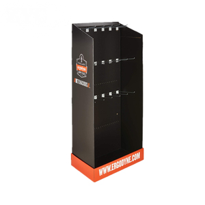 Kunden spezifische bodens tehende Papier-Display-Racks Karton-Haken-Display für Aufkleber - Product Image 6