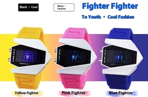 Cross-Border Electronic Fighter LED Sports <strong>Watch</strong> Cool Colorful Aircraft Design Digital Dial Fashionable Sports Technology Sense - Product Image 4