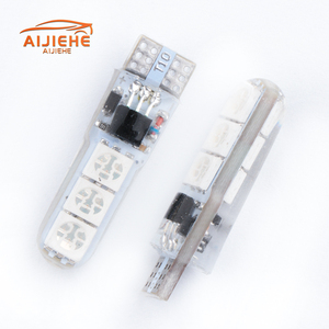 1 takım araba aydınlatma aksesuarları uzaktan kumanda araba ile W5W LED ampul yan dönüş sinyali 5050 6SMD t10 LED güvenlik ışıkları - Product Image 4