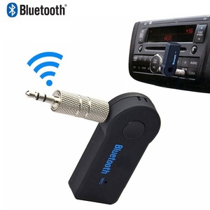 ワイヤレスABSカーレシーバーAUXオーディオ入力アダプターハンズフリー音楽電話ビデオオーディオアクセサリー