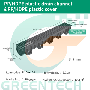定制高硬度HDPE排水通道四通接头，多连接 - Product Image 5