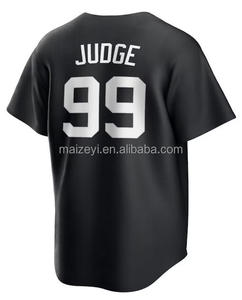 Chất Lượng Tốt Nhất Khâu Tùy Chỉnh #99 Aaron Thẩm Phán #17 Shohei Ohtani Đen Đèn Ra Thêu Mỹ Bóng Chày Jersey - Product Image 4