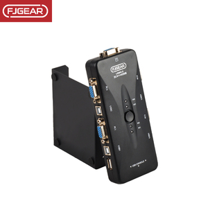 FJ-4UK Fjgear 4端口vga KVM交换机4进1出4主机共享一组键盘/鼠标/显示器/打印机1920*1440 - Product Image 3