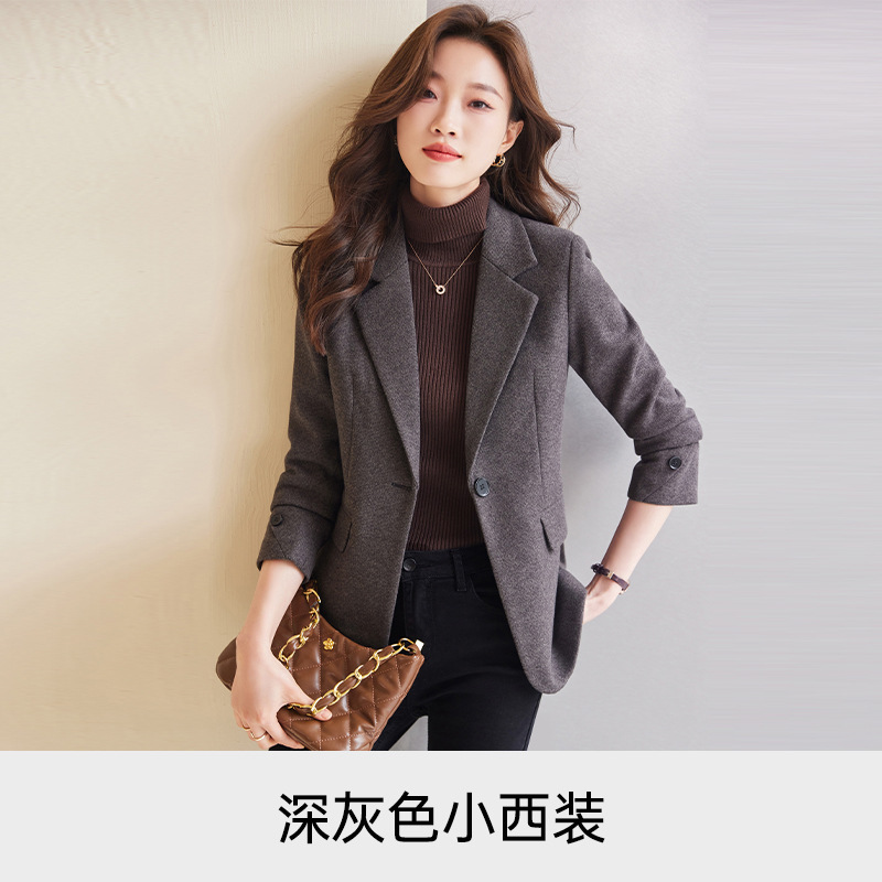 Dark gray suit