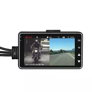 3 pulgadas Auto LCD pantalla motocicleta DVR cámara grabadora de vídeo 1080P HD G-sensor coche TV ver lente Dual cámara de salpicadero - Product Image 5