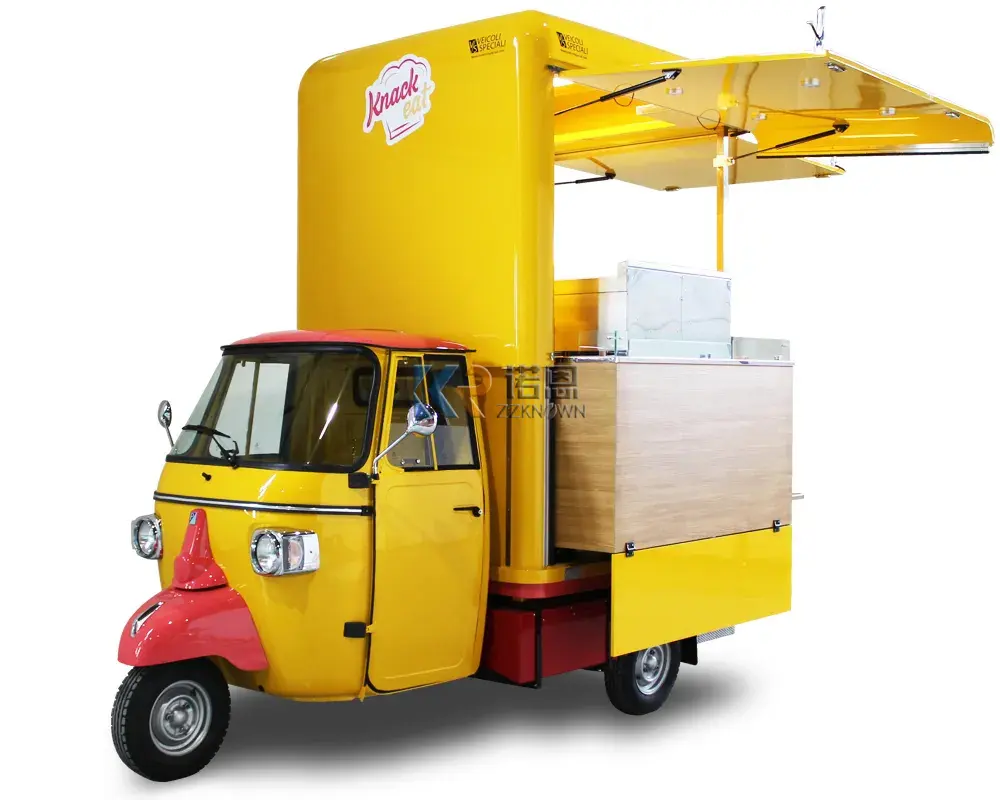 Camión de comida rápida estándar de Europa, autobús y carrito de comida eléctrico para perritos calientes con certificación y oferta de precios bajos