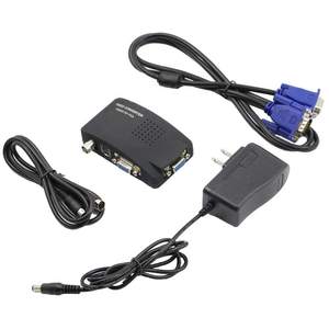 High Resolution <strong>BNC</strong> to VGA Converter Video S-Video Adapter Cable CRT/<strong>LCD</strong> <strong>Monitor</strong> Digital Switch Box for CCTV Camera DVD DVR PC - Product Image 5