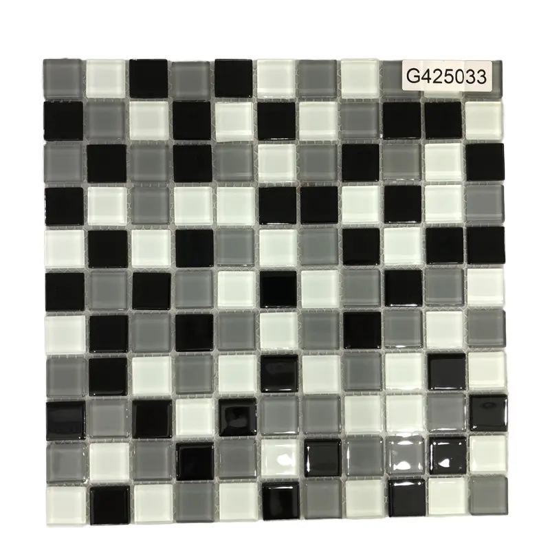 Piastrelle sottili di forma quadrata moderna di 4mm di spessore 300x30mm/12 ''x 12'' piastrelle per pareti e pavimenti in cristallo in colori misti per la stanza