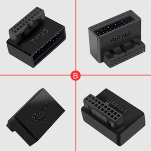 Computadora de escritorio 19/20pin macho a hembra adaptador de extensión placa base Usb3.0 Adaptador convertidor