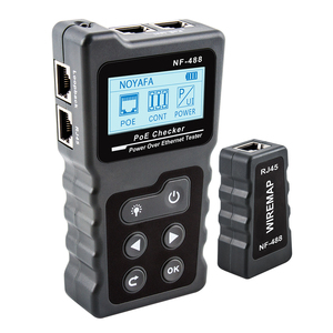 NF-488 cavo elettronico ad alta precisione Tester di rete e cavo coassiale linea di continuità Finder per RJ45 spina modulare