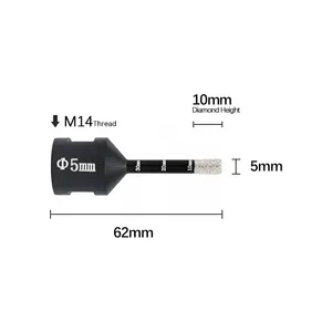 新型石材工具真空钎焊金刚石芯钻头，带Arix金刚石段 - Product Image 3