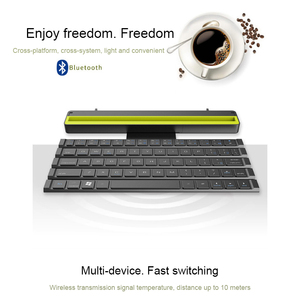 Miniteclado inteligente plegable de alta calidad, teclado inalámbrico de 64 teclas con soporte para teléfono móvil y tableta PC - Product Image 5