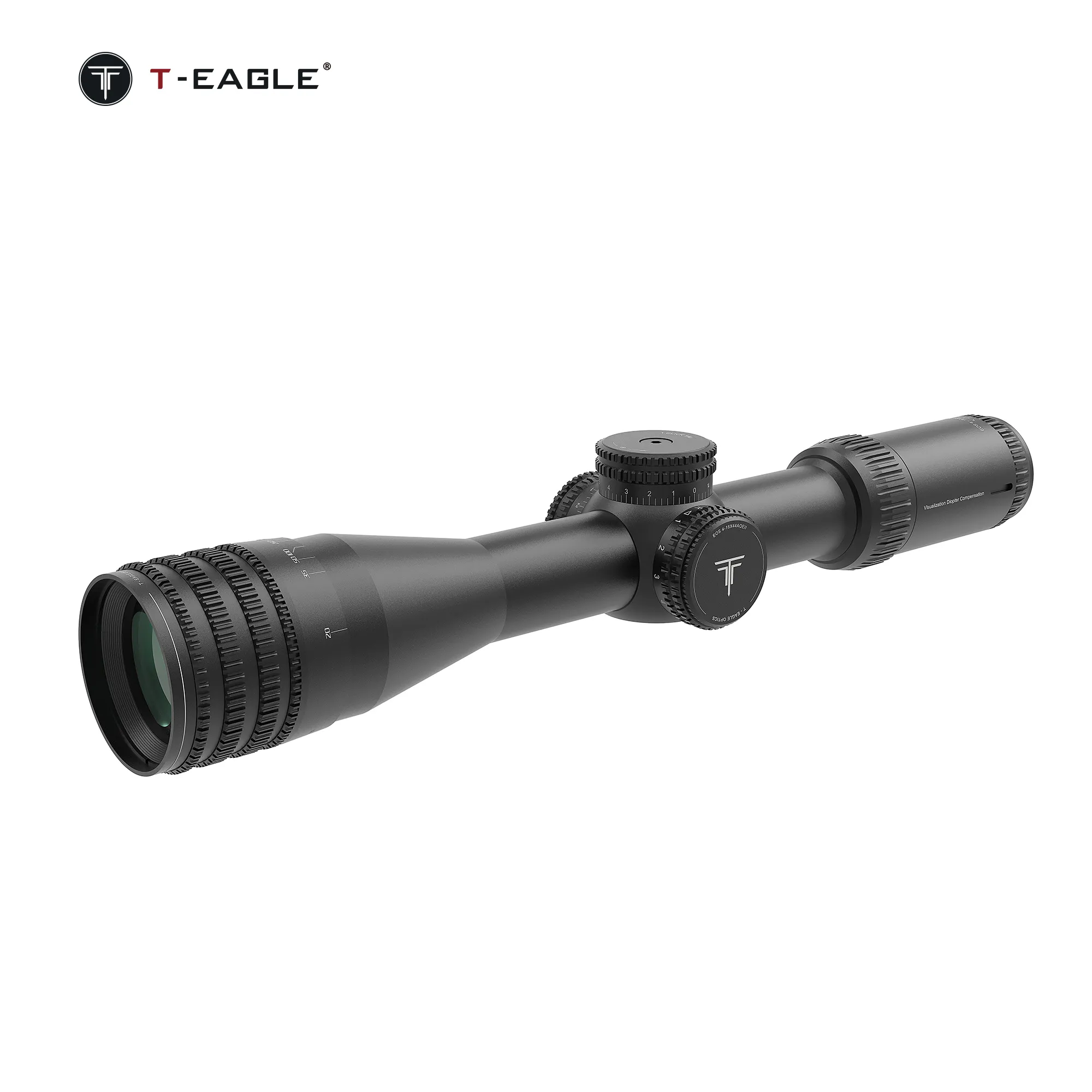 T-EAGLE EOS 4-16x44 AOE ll penyesuaian teropong & Aksesori berburu pemandangan optik sisi fokus Scope roda gigi Sniper