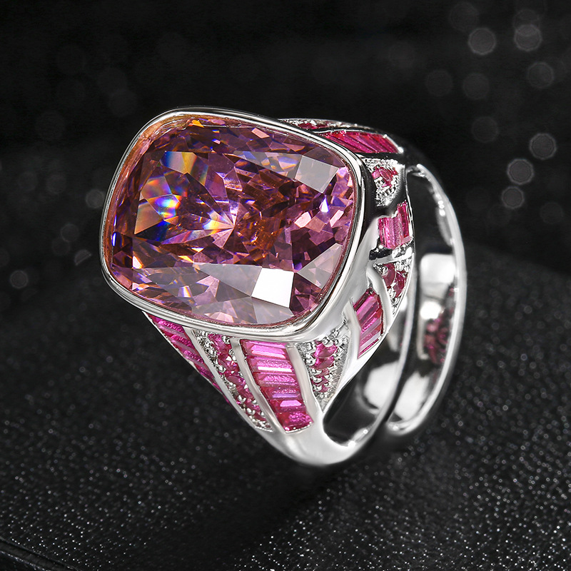 Bague rose séchée, taille ajustable