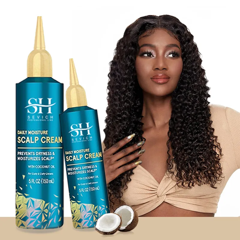 Soins des cheveux de marque privée crème à l'huile de noix de coco ensemble de soins pour cheveux afro traitement des cheveux soins du cuir chevelu