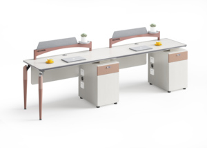 Escritorios modernos para estación de trabajo, mesa de oficina, escritorio de oficina Modular Simple de madera, mesa de ordenador con estantes de almacenamiento - Product Image 2