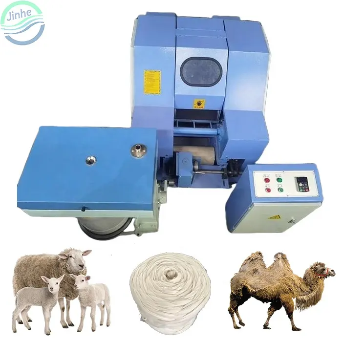 Peine automático de lana de oveja de alpaca, máquina de cardado de algodón, máquina de fabricación de astillas web de lana de camello de laboratorio pequeño