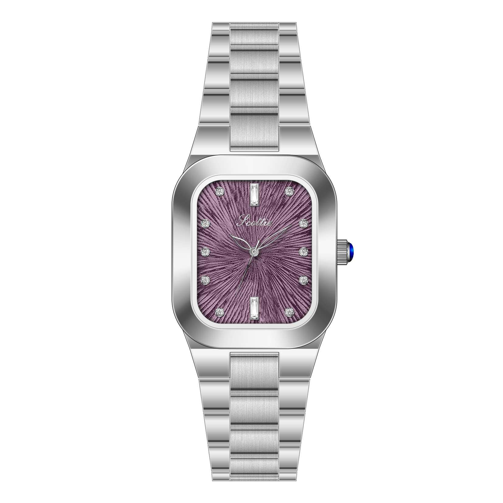 Argent + violet