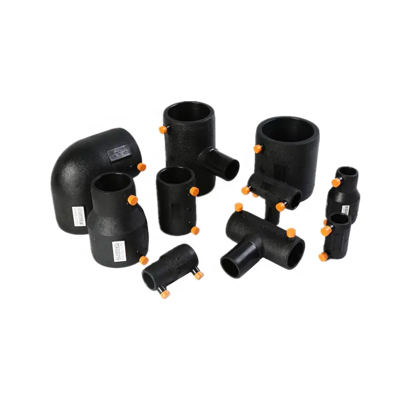 BOXI 40mm compression pe tee pipe fitting for farm irrigation system water supply pipe fittings butt fusion tee pe 100 sizes