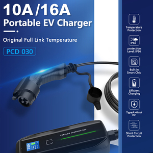 อุปกรณ์ชาร์จรถยนต์ EV ระดับ2 3.6kw 16A ที่ชาร์จ Type1 Type2ซัพพลายเออร์โรงงาน - Product Image 3