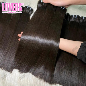 缅甸未加工原始人类发束天然单供体。柬埔寨100% 角质层对齐原始未加工头发 - Product Image 5